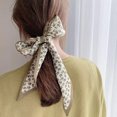 thumbnail image 4 of Bangcool Neckerchief Scarf Floral Printed 2PCS Fashion Wrist Scarf Hair Ribbon Scarf, 4 of 10