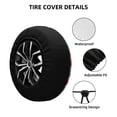 thumbnail image 2 of Susaid Watermelon Print Water Proof Spare Tire Cover Wheel Tire Dust-proof Cover Fit Trailer, RV, SUV and Many Vehicle-14 inch, 2 of 6