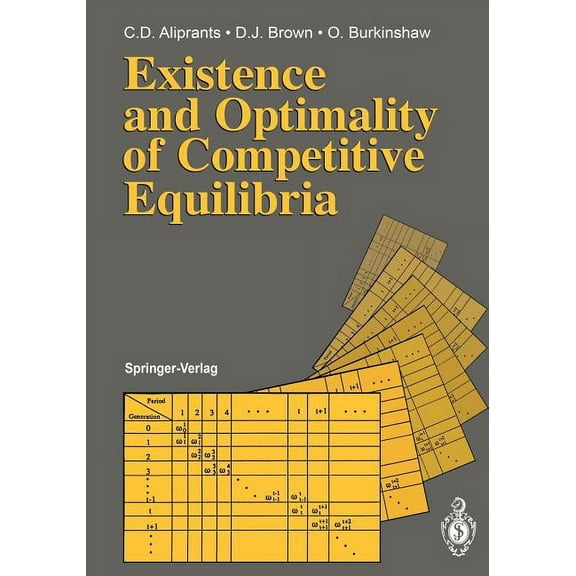 Existence and Optimality of Competitive Equilibria, (Paperback)