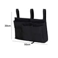 thumbnail image 2 of Bunk Bed Organizer, Bedside Hanging Bed Organizer Storage Bag , for College Dorm Rooms, 2 of 5