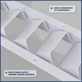 thumbnail image 3 of Five Oceans 5-Slotted Louvered Ventilators, 13-1/4-Inch x 4-3/4-Inch, White ABS Plastic - FO106, 3 of 7