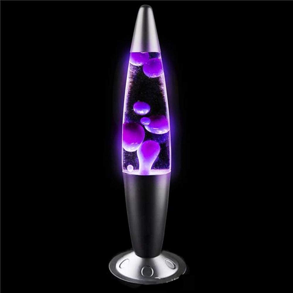 Aryellys Groovy Motion Lava Lamp 16" Black with Purple Wax Walmart