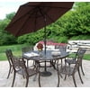 Oakland Living 7 Piece Metal Patio Dining Set in Antique Bronze