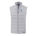 thumbnail image 2 of Men's Cutter & Buck Gray Kentucky Wildcats Evoke Hybrid Eco Softshell Recycled Full-Zip Vest, 2 of 3