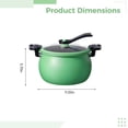 thumbnail image 4 of 8.45 QT Micro Pressure Cooker for Home Use, Maifan Stone Nonstick Coating, Large Capacity Pressure Cooker with Glass Lid, Multifunction Pressure Cooker for Stewing, Braising, and Soup, 4 of 8