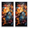 thumbnail image 2 of Designart "Symphony of Colors on Vinyl Records II" Vinyl Records Framed Wall Art Set Of 2 - Multi-Color Fashion Framed Wall Art Set Of 2, 2 of 7