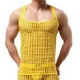 thumbnail image 2 of Penkiiy Top de malla para hombres Fishnet Tank Tops Muscle Rave sin mangas Ver a través de las camisas, 2 of 9