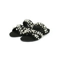 thumbnail image 5 of New Women Liliana Pearla-1 Suede Strappy Faux Pearl and Rhinestone Flat Sandal, 5 of 6