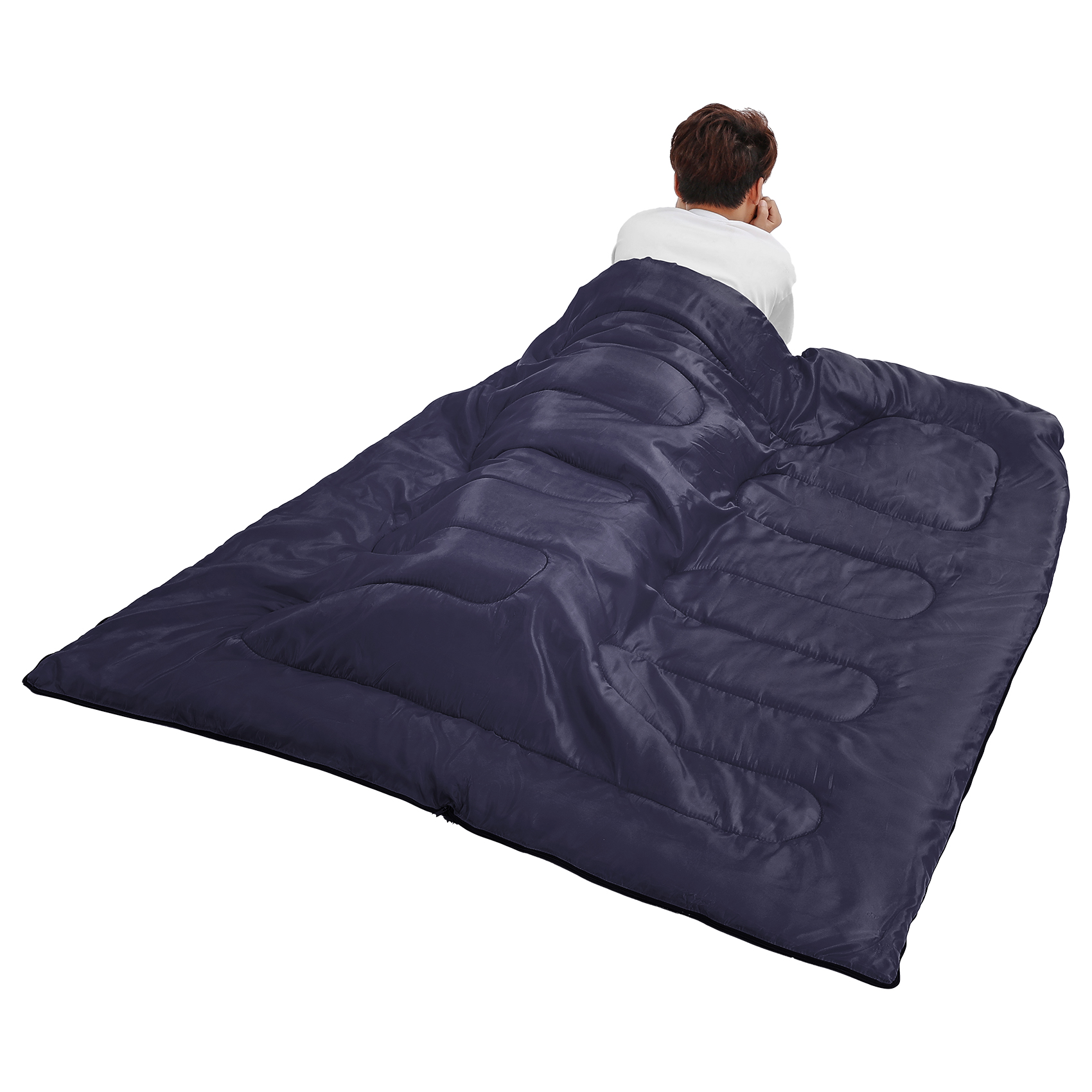Croosse Lightweight Waterproof Sleeping Bag, Navy photo 6