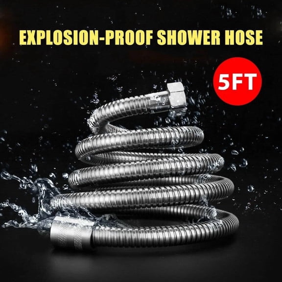 Shower Hose For Handheld Shower Head Stainless Steel Kink Free 5Ft Long Flexible