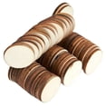 thumbnail image 1 of DIY Wood Circle Slice Unfinished Wooden Round Disc Homemade Wood Craft Decoration Tool, 1 of 8