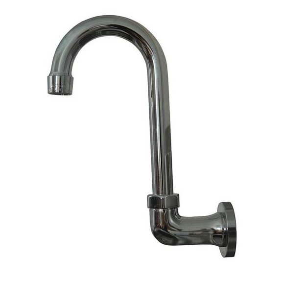 Advance Tabco Gooseneck Kitchen Faucet, Manual, Single Hole Mount, 1 Hole K-121