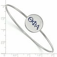 thumbnail image 2 of Sterling Silver Official Licensed Greek Sororities Theta Phi Alpha (???) Enameled Slip-on Bangle, 2 of 5