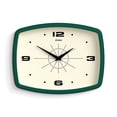 thumbnail image 1 of Reloj de pared JONES CLOCKS® Movie Retro 25,5 x 19,5 cm, color verde oscuro, 1 of 7