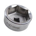 thumbnail image 2 of ZPAQI 36mm Oil Filter Cap Socket Wrench Removal Tool 3/8" Drive Cap Remover, 2 of 7