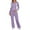 Purple, variant on Womens 2 Piece Sweatsuits Sets Zip Up Hoodie With Jogger Sweatpants Matching Sets Casual Fall Tracksuit Two Piece Outfit Loungewear Purple L