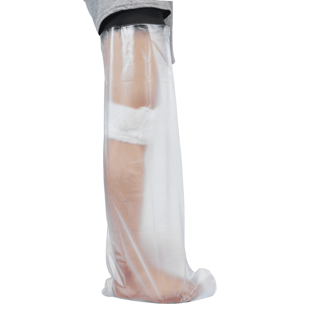 2X Couvre-Plâtre Imperméable Jambe Adulte Protection de Douche Jambe Complète Protection Étanche pour Pied Cheville Genou Blessure