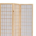 thumbnail image 3 of HomeRoots Decor Wooden 3 Panel Room Divider with Shoji Paper Inserts, Black and White, 3 of 3