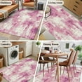 thumbnail image 5 of Pink Ombre Area Rugs 2.7'x5', Washable Small Throw Rugs for Kitchen Bedroom, Gradient Abstract Art Vintage Indoor Outdoor Rug Non-Slip Low Pile Carpet Runner Reversible Floor Mats, 5 of 8