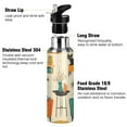 thumbnail image 3 of Yayeee 20oz Insulated Water Bottle Double Wall Stainless Steel with Flip Straw Lid, Black Cats Reading, 3 of 7