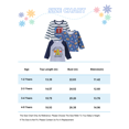 thumbnail image 3 of KIMI BEAR 1T Toddler Boy Tops 2T Child Boys Winter Clothes Long Sleeves Footballs Print T-shirt Color Block Clothing 3pcs Soft Cotton Tees Multicolor, 3 of 7