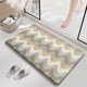 thumbnail image 1 of Alfombrilla de baño antideslizante | Alfombra de entrada de poliéster absorbente | Patrón decorativo | Secado rápido | Alfombra de felpa suave lavable | Uso multisala | 23,6 x 15,7 pulgadas |, 1 of 6