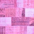thumbnail image 1 of Ahgly Company Indoor Square Patchwork Purple Transitional Area Rugs, 6' Square, 1 of 4