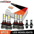thumbnail image 1 of 6pcs For Nissan Armada 2005-2010 Combo LED Headlights High/Low Beam + Fog Lights Bulbs, 1 of 12