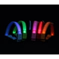thumbnail image 3 of Collar para perros recargable e impermeable con luz LED intermitente y correa ajustable para perros pequeños, medianos y grandes (naranja, L)., 3 of 4
