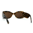 thumbnail image 4 of Womens 1950s Rectangle Fashion Mod Sunglasses Tortoise Brown, 4 of 4