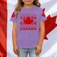 thumbnail image 3 of T-shirt Canada Filles Drapeau du Canada Col Rond Manches Courtes Tee Filles Fête du Canada Décontracté Patriotic 1st July Garçons Fête du Canada T-Shirt à Imprimé Graphique, 3 of 5