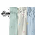 thumbnail image 2 of Valances for Windows Spring Easter Rabbit Ears Eggs Rod Pocket Short Curtain for Bathroom Living Room Bedroom Blue Green White Striped 1 Panel 54x18in, 2 of 9