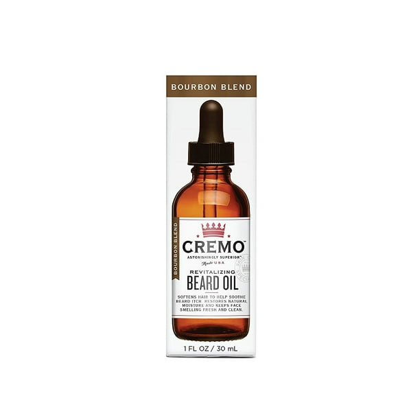 Cremo Revitalizing Beard Oil, Bourbon Vanilla, 1 oz