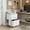 White, variant on Coliware File Cabinet, Modern Wood Filing Organizer Table with Fabric Drawer, Desk Table Cabinet Fits A4 Letter Size, Home Office Furniture for Under Desk Storage, Black Printer Stand Table
