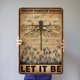 thumbnail image 3 of Placa Metal Vintage Libélula Pintura Hierro Rectangular Del Pared 30x40cm, 3 of 9