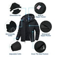 thumbnail image 5 of Lavenicole Men's Waterproof Ski Jacket Fleece Lined Warm Winter Snow Coat Mountain Windbreaker Hooded Raincoat, 5 of 7