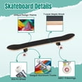 thumbnail image 4 of 31'' Complete Skateboard 7 Layer Canadian Maple Double Kick Deck Skateboards Mural Paint Madrid Spain Skate Board for Beginner Adult Gifts, 4 of 5