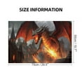 thumbnail image 2 of JRXY Dragon Fire City Wooden Puzzle Challenging Difficult Wood Puzzles for Adults 1000 PCS, 2 of 6