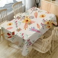thumbnail image 1 of Fresh Flower Pattern Table Cloth for Dining and Home Decor, Rectangular Design with Linen Material, Fade-Resistant and Non-Slip, Easy Maintenance for Daily Use, 1 of 5