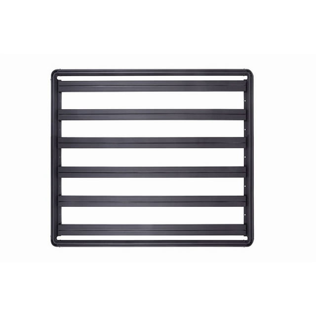 Dee Zee Roof Rack Platform DZ7357049HP HEX Series; Mounts To Cross Rails; 49 Inch Length x 57 Inch Width; Textured Powder Coat; Black; Aluminum; With Mounting Hardware