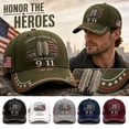 thumbnail image 2 of 911 Never Forget Hats for Men Women 9/11 25th Anniversary Memorial Day Patriotic Vintage Baseball Cap, 2 of 5
