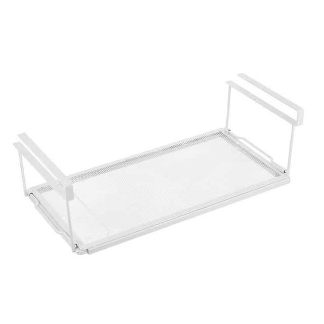 LEEYNEER Panier de Rangement sous Tablette Organisateur Réglable Suspendu sous Armoire Étagère de Rangement Organisateur pour Buanderie Cuisine Garde-Manger Bureau Bibliothèque
