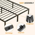 thumbnail image 3 of Sybels Full Size High Platform Bed Frame with Under Bed Storage Space, 3 of 8