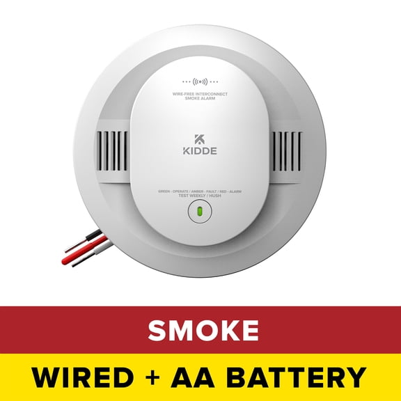 Kidde 20SAR-VRF Hardwired with AA Battery, Interconnect Photoelectric Smoke Alarm