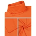 thumbnail image 6 of INSPIRE CHIC Men's Sweaters Pullover Turtle Neck Long Sleeve Stretchy Slim Fit Tops 42 Orange, 6 of 7