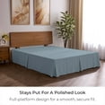 thumbnail image 7 of Mellanni Iconic Collection Pleated Microfiber Bed Skirt 15" Drop, Queen, Blue Hydrangea, 7 of 7