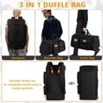 thumbnail image 6 of 27.5In Expandable Gym Bag For Men,58L Large 3 in 1 Sports Travel Duffle Bag With Shoes Compartment,Water Resistant Sports Gym Tote Bags Multi-functional Travel Backpack Overnight Bag, 6 of 9