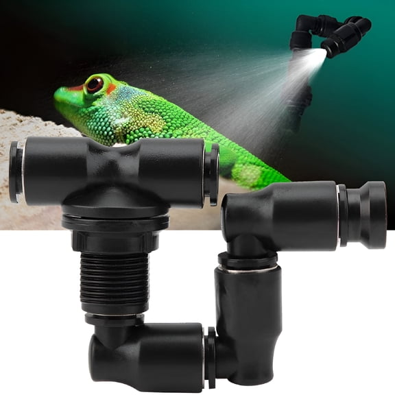ACDANC Reptile Fogger Mist Sprinkler Adjustable Reptile Forest Super Fogger Mist System Pet Cooling System for Rainforest Tank