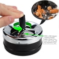 thumbnail image 3 of 3 Pcs Cendrier Cendrier Rond Cendrier à Pousser pour Cigarette avec Plateau Cendrier Sans Cendrier Rotatif Cendrier Moderne Cendrier Rotatif, 3 of 5