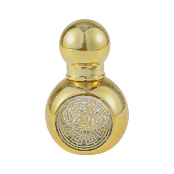 Unique Bargains 1 Pc Elegant Perfume Bottles for Bathroom 0.4oz Gold Tone